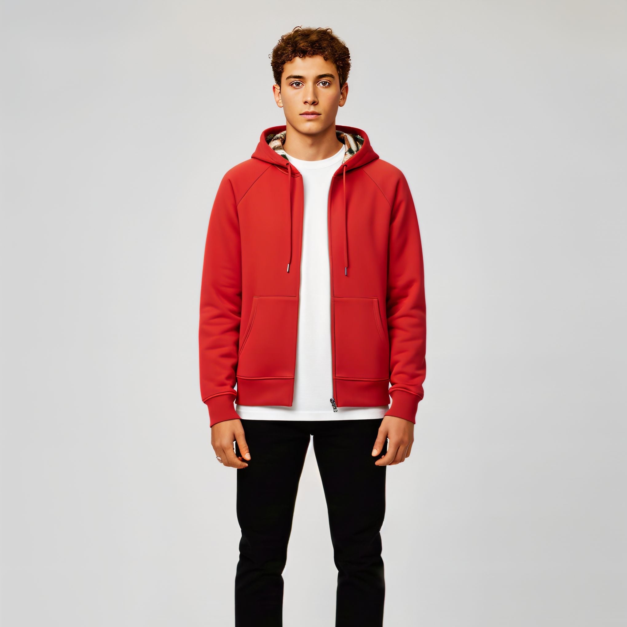 CHEQUERED – ZIP HOODIE