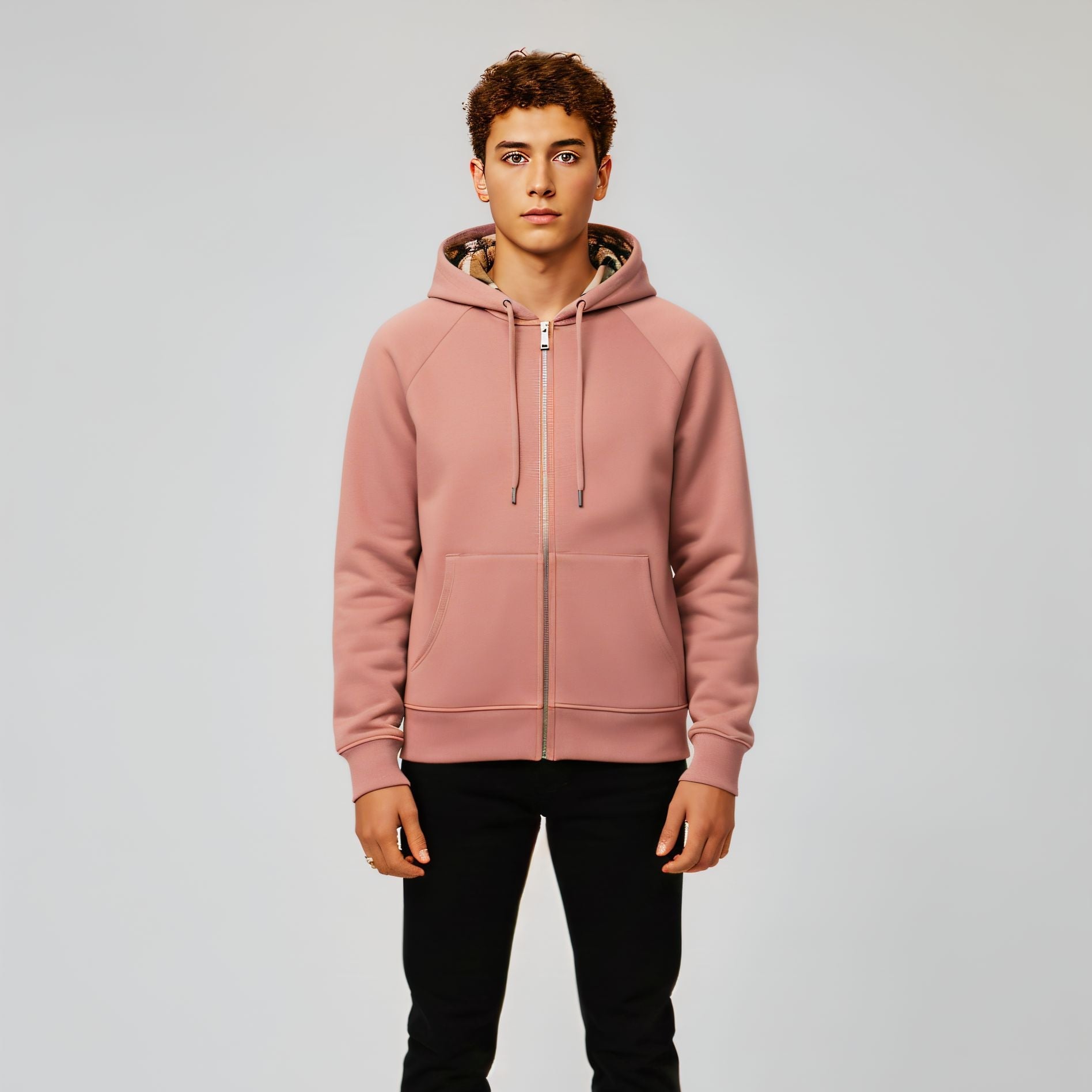 CHEQUERED – ZIP HOODIE