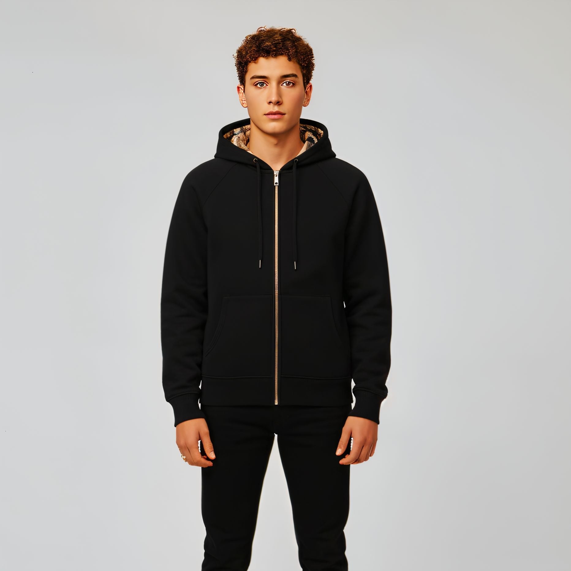 CHEQUERED – ZIP HOODIE